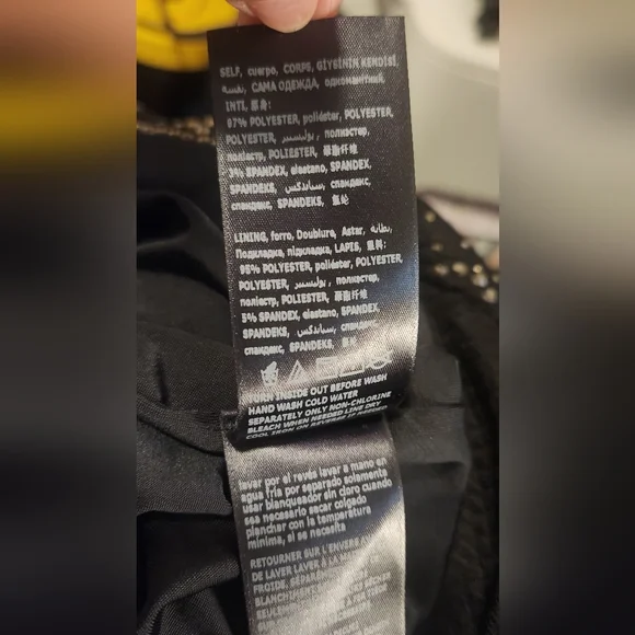 bebe Studded Embellished Black Mini Dress Size Extra Small - Picture 15 of 16